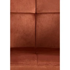 CLP Eetkamerstoel Emia zwart Frame - Fluweel - bruin Clearance