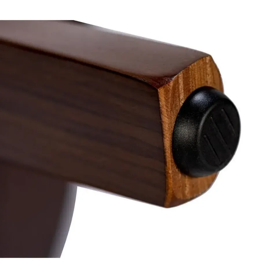 CLP Eetkamerstoel Foley walnoot Frame - Stof - walnoot/grijs Best