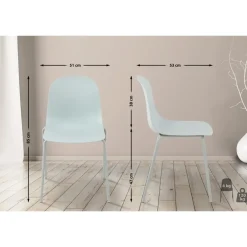 CLP Eetkamerstoel Hardin Kunststof - turkis New