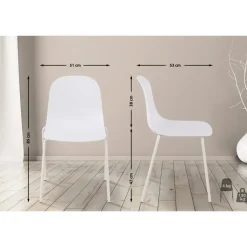 CLP Eetkamerstoel Hardin Kunststof - wit Best