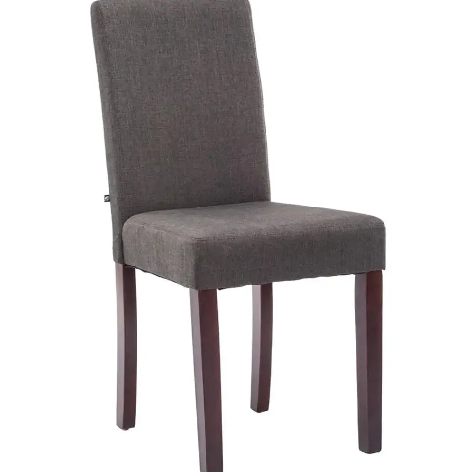 CLP Eetkamerstoel Ina cappuccino Frame - Stof - donkergrijs Sale