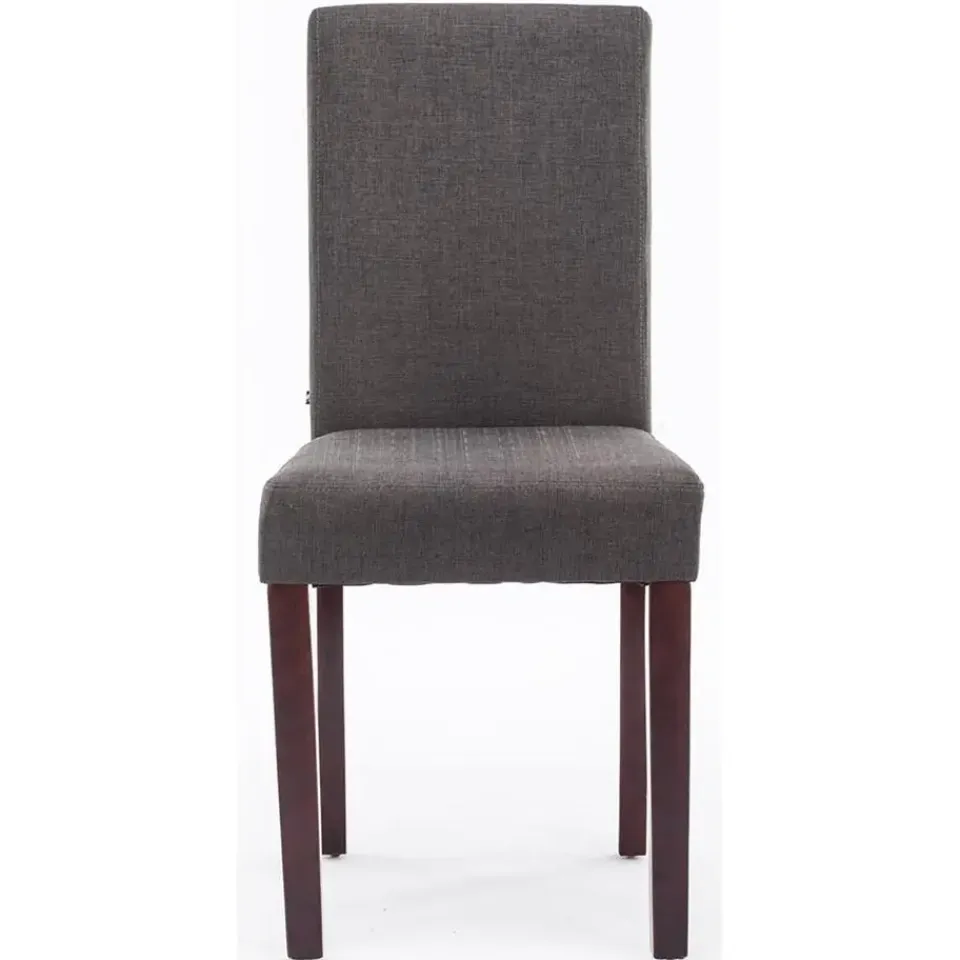 CLP Eetkamerstoel Ina cappuccino Frame - Stof - donkergrijs Sale