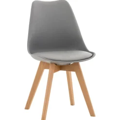 CLP Eetkamerstoel Linares natura Frame - Kunststof - grijs Clearance