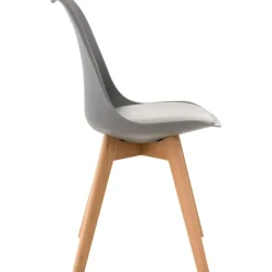 CLP Eetkamerstoel Linares natura Frame - Kunststof - grijs Clearance