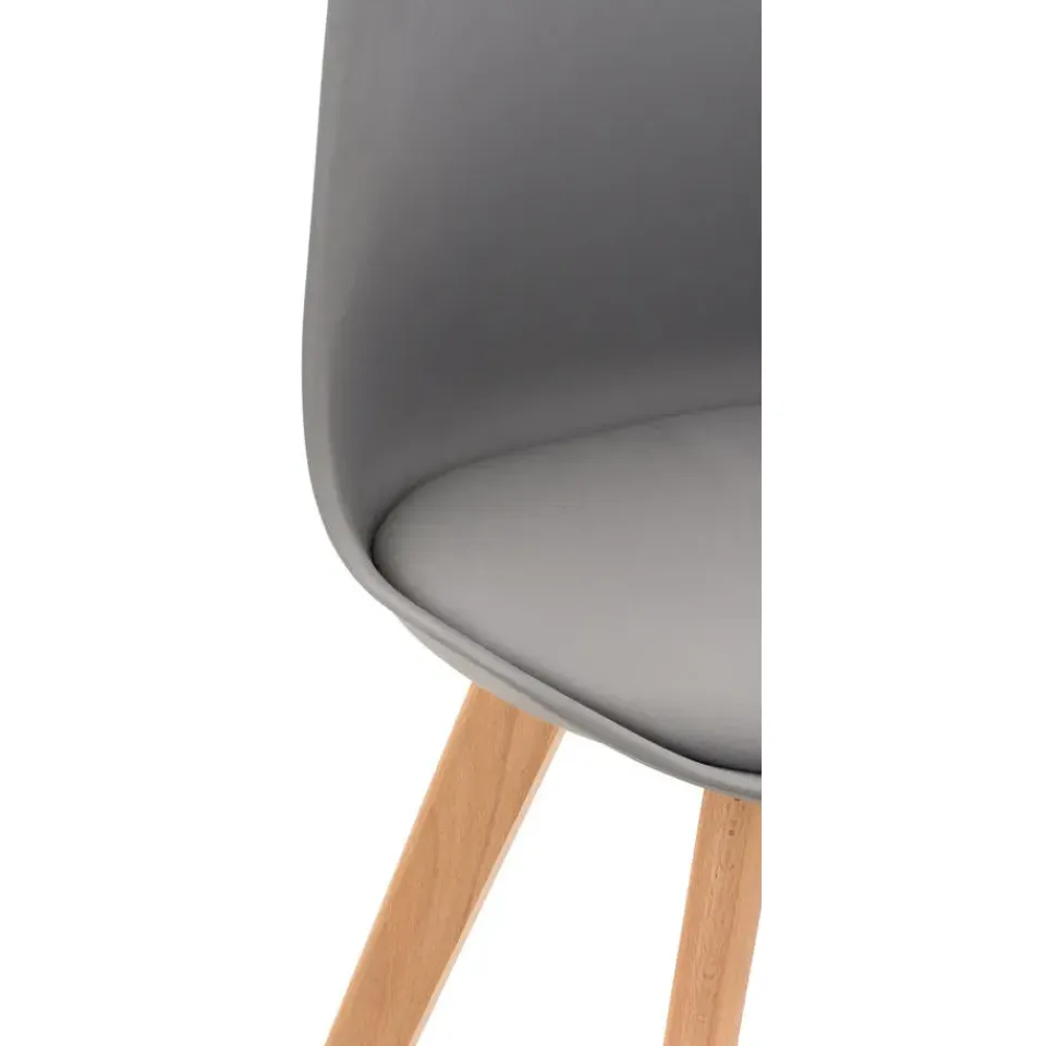 CLP Eetkamerstoel Linares natura Frame - Kunststof - grijs Clearance