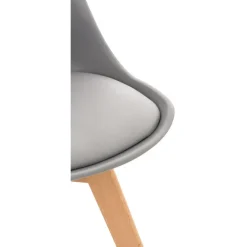 CLP Eetkamerstoel Linares natura Frame - Kunststof - grijs Clearance