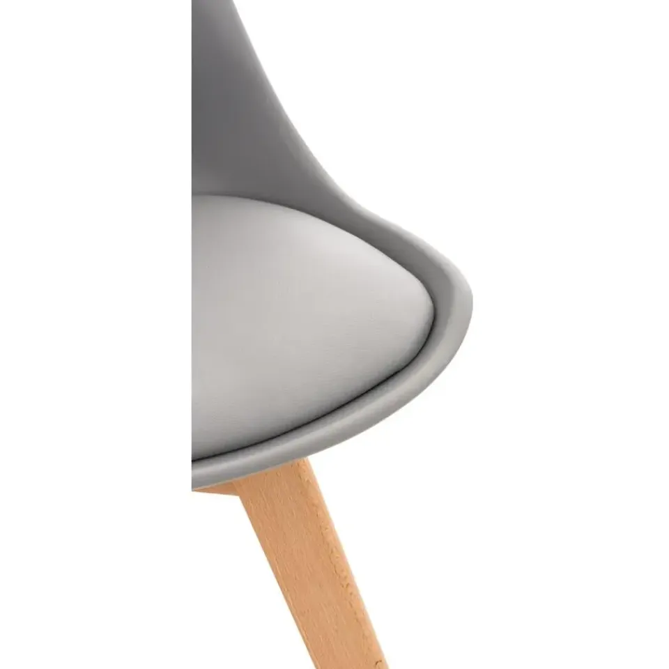 CLP Eetkamerstoel Linares natura Frame - Kunststof - grijs Clearance