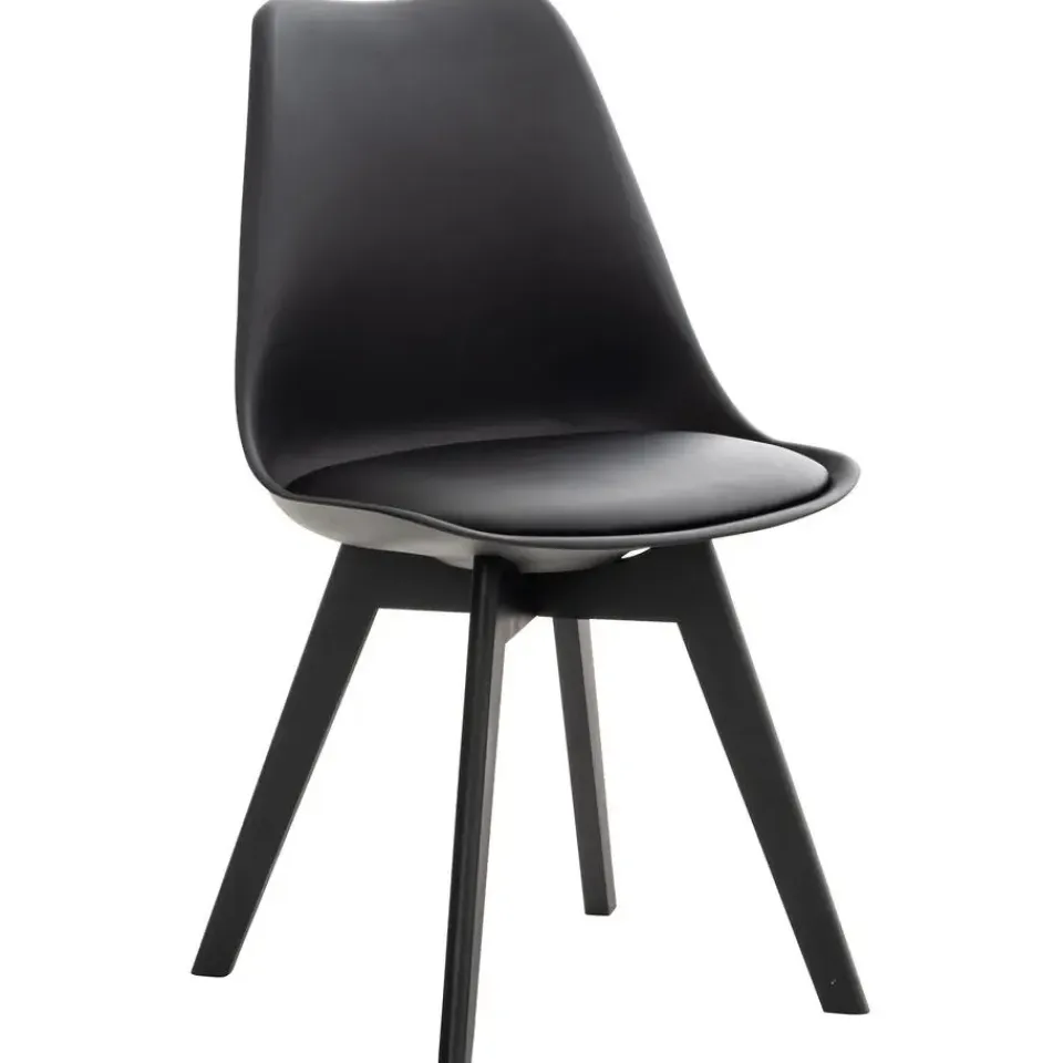 CLP Eetkamerstoel Linares natura Frame - Kunststof - zwart/zwart Sale