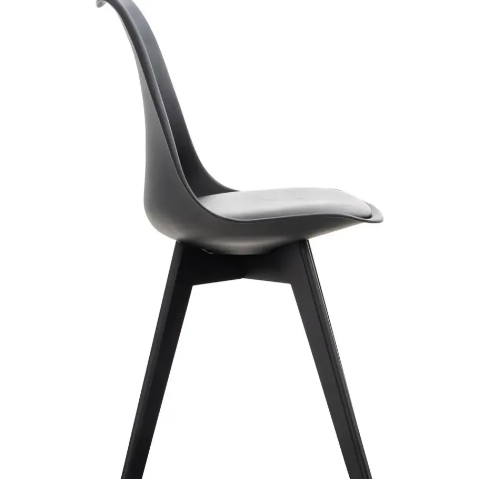 CLP Eetkamerstoel Linares natura Frame - Kunststof - zwart/zwart Sale