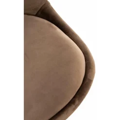 CLP Eetkamerstoel Linares natura Frame - Fluweel - donkerbruin Hot