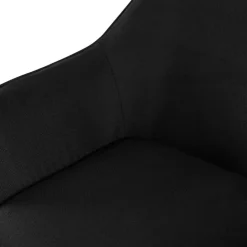 CLP Eetkamerstoel Luena zwart Frame - Stof - zwart Sale