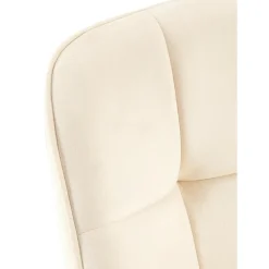 CLP Eetkamerstoel Roseville zwart Frame - Fluweel - creme Outlet