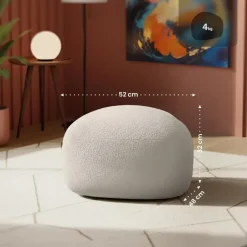 CLP Hocker Alfrisa Stof - creme Clearance