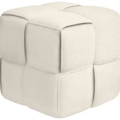 CLP Hocker Forinta Ribstof - creme Outlet
