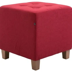 CLP Hocker Pharao antiek licht Frame - Stof - rood