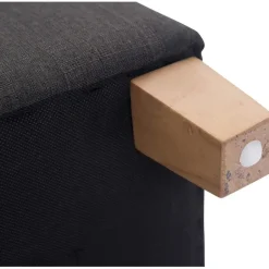 CLP Hocker Pharao antiek licht Frame - Stof - donkergrijs