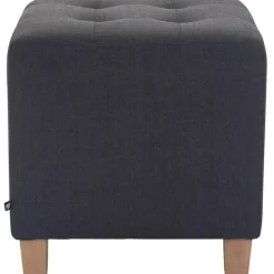 CLP Hocker Pharao antiek licht Frame - Stof - donkergrijs