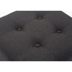 CLP Hocker Pharao antiek licht Frame - Stof - donkergrijs