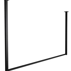 CLP Kledingrek Fenton 80x120x7 cm - zwart Discount