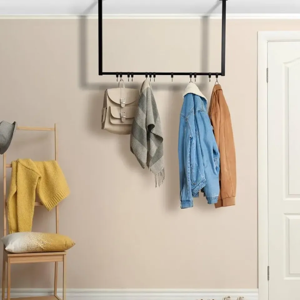 CLP Kledingrek Fenton 60x100x7 cm - zwart New