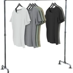 CLP Kledingrek Jersey 150x150x55 cm - zilver New