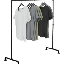 CLP Kledingrek Jersey 150x150x55 cm - zwart Clearance