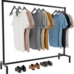 CLP Kledingrek Melva 120x150x38 cm - zwart