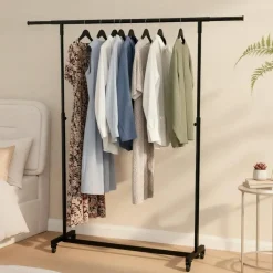 CLP Kledingrek Soran 120x120x50 cm - zwart Discount