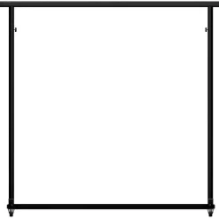 CLP Kledingrek Soran 120x120x50 cm - zwart Discount