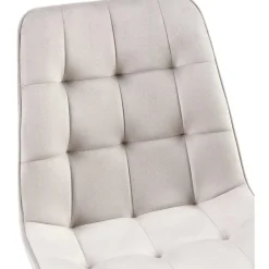 CLP Set van 2 Eetkamerstoel Gifford mat zwart Frame - Fluweel - grijs Sale