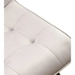 CLP Set van 2 Eetkamerstoel Gifford mat zwart Frame - Fluweel - grijs Sale