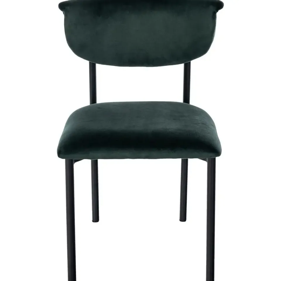CLP Set van 2 Eetkamerstoel Gambell Fluweel - donkergroen Sale