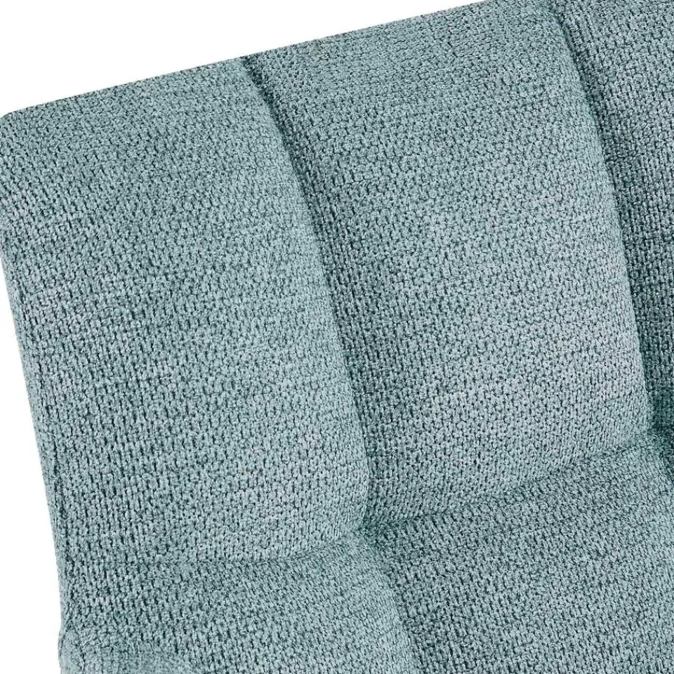 CLP Set van 2 Eetkamerstoel Jonah zwart Frame - Stof - turkis Clearance