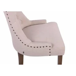 CLP Set van 2 Eetkamerstoel Aberdeen antiek licht Frame - Stof - creme Hot