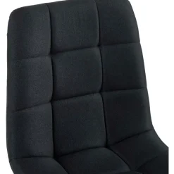 CLP Set van 4 Eetkamerstoel Antibes zwart Frame - Stof - zwart Online