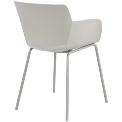 CLP Set van 2 Eetkamerstoel Alpena Kunststof - licht grijs