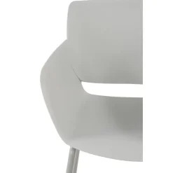 CLP Set van 2 Eetkamerstoel Alpena Kunststof - licht grijs