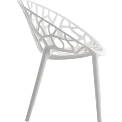 CLP Set van 4 Tuinstoel Hope Kunststof - wit Online