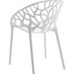 CLP Set van 4 Tuinstoel Hope Kunststof - wit Online