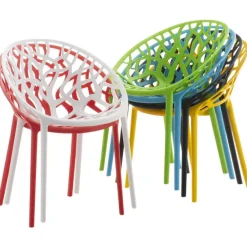 CLP Set van 4 Tuinstoel Hope Kunststof - wit Online