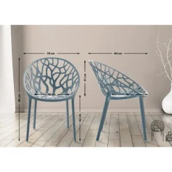 CLP Set van 2 Tuinstoel Hope Kunststof - grijs New