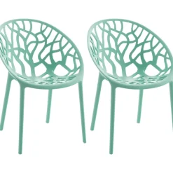 CLP Set van 2 Tuinstoel Hope Kunststof - lichtgroen New