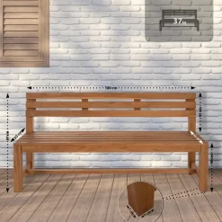 CLP Teakbank Augusta 180 cm Best