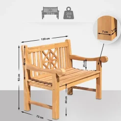 CLP Teakbank Florida 120 cm Sale