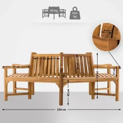 CLP Teakbank Sonja 250 cm Sale