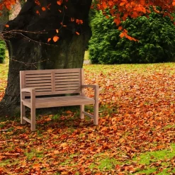 CLP Teakbank Teakbank 120 cm mit Abdeckhaube 120 cm Discount