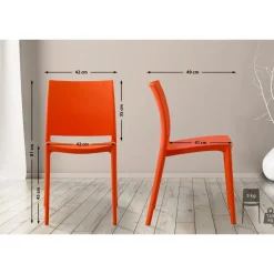 CLP Tuinstoel Meton Kunststof - oranje New