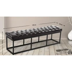 CLP 2-zits Bankje Amun 150 cm - bruin New