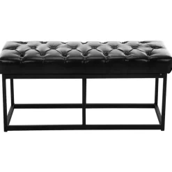 CLP 2-zits Bankje Amun 100 cm - zwart Sale