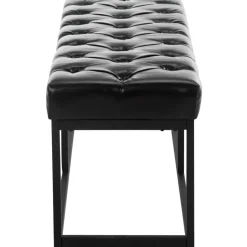 CLP 2-zits Bankje Amun 100 cm - zwart Sale